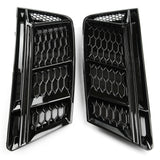 Audi A4 B9 2015-2019 RS4 Style Honeycomb Black Front Grilles Kit