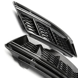 Audi A4 B9 2015-2019 RS4 Style Honeycomb Black Front Grilles Kit