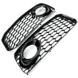 Aftermarket Honeycomb Front Grille & Fog Light Covers Kit to fit Audi A5 8T S Line