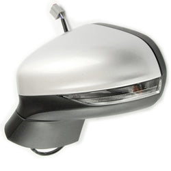 Silver Complete Full Door Wing Mirror Left Passenger Side for Ford Fiesta mk8