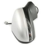 Silver Complete Full Door Wing Mirror Right Drivers Side for Ford Fiesta mk8