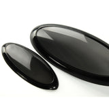 Gloss Black Smoked Badge Covers Front Grille Emblem and Rear for Ford Fiesta mk7