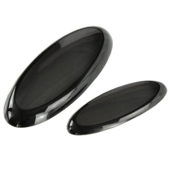 Gloss Black Smoked Badge Covers Front Grille Emblem and Rear for Ford Fiesta mk7