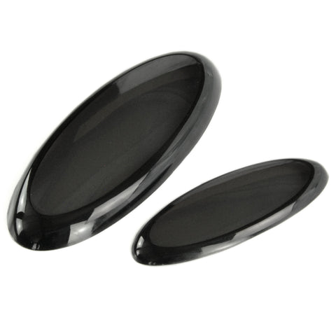 Gloss Black Smoked Badge Covers Front Grille Emblem and Rear for Ford Fiesta mk7