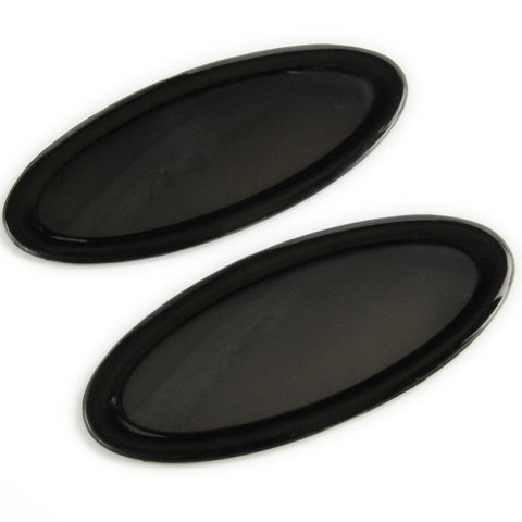 Gloss Black Smoked Badge Covers Front and Rear for Ford Focus mk4