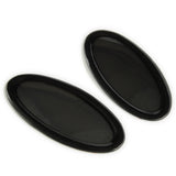Gloss Black Smoked Badge Covers Front and Rear for Ford Focus mk4