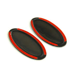 Gloss Black Smoked Badge Covers Front and Rear for Ford Focus mk4