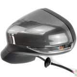 Magnetic Grey Ford Fiesta mk8 Complete Full Door Wing Mirror Left Side