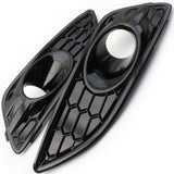 Ford Fiesta mk7 2013-17 All Gloss Black Honeycomb Zetec ST Style Front Grilles