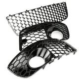 Gloss Black Honeycomb Lower Grille and Fog Light Grilles Kit for VW Golf mk5 GTI
