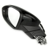 Black Painted Complete Full Door Wing Mirror Left Passenger Side for VW Golf mk8