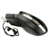 Black Painted Complete Full Door Wing Mirror Left Passenger Side for VW Golf mk8