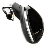 Black Painted Complete Full Door Wing Mirror Left Passenger Side for VW Golf mk8