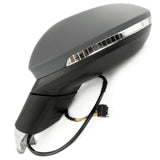 Complete Full Door Wing Mirror Left Passenger Side for VW Golf mk8