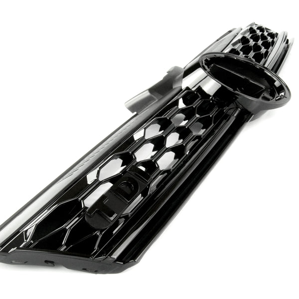 All Gloss Black GTI Style TDI Honeycomb Front Grille for VW Golf mk7.5 Facelift 2017