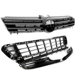 VW Golf mk7 All Gloss Black Front Bumper Grilles Kit