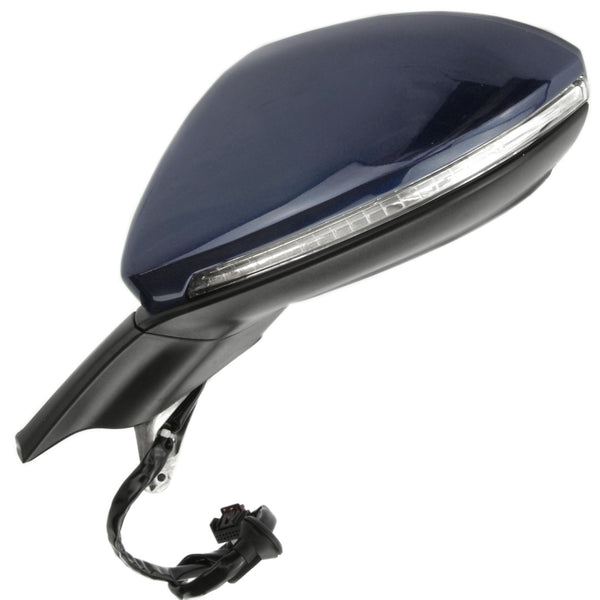 Night Blue Complete Door Wing Mirror Left Passenger Side to Fit VW Golf mk7