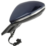 Night Blue Complete Door Wing Mirror Left Passenger Side to Fit VW Golf mk7
