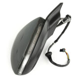 Urano Grey Complete Door Wing Mirror Left Passenger Side to Fit VW Golf mk7