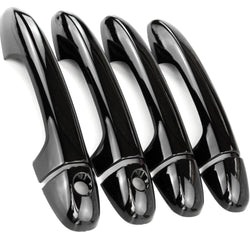 Toyota Hilux 2016 - 2024 Gloss Black Door Handle Covers Caps Set of 4