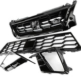 Custom All Gloss Black FR Grilles Kit for SEAT Ibiza mk5 2017 - 2025