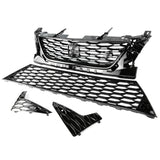 Custom All Gloss Black FR Style Grilles Kit for SEAT Leon mk3 2013 - 2016