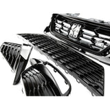 Custom All Gloss Black FR Style Grilles Kit for SEAT Leon mk3 2013 - 2016