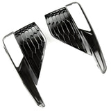 All Gloss Black Front Bumper Fog Light Grilles for Seat Leon mk3.5 2017 - 2020