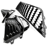 Custom All Gloss Black FR Style Grilles Kit for SEAT Leon mk3 2013 - 2016