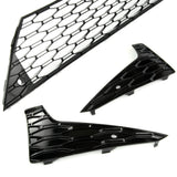 Custom All Gloss Black Lower Grilles Kit for SEAT Leon FR mk3 2013 - 2017