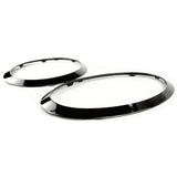 Gloss Black Front Headlight Surrounds Covers for Mini F55 F56 F57