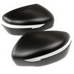 Matt Black Door Wing Mirror Styling Covers Caps Pair Left Right for Nissan Navara 16-21