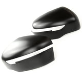 Matt Black Door Wing Mirror Styling Covers Caps Pair Left Right for Nissan Navara 16-21