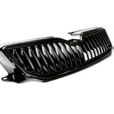 All Gloss Black Front Bumper Upper Grille for Skoda Octavia mk3 2013-16