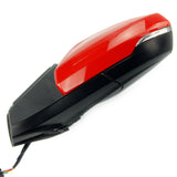 Red Complete Door Wing Mirror Left Passenger Side to Fit VW Polo mk6 2018 - 2024