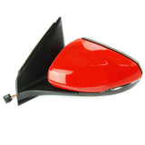 Red Complete Door Wing Mirror Left Passenger Side to Fit VW Polo mk6 2018 - 2024