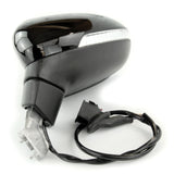Black LC9X Complete Full Door Wing Mirror Left Side for VW Passat B8