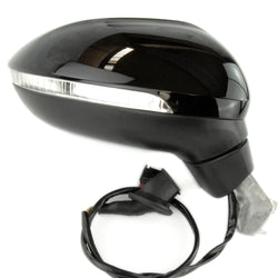Black LC9X Complete Full Door Wing Mirror Right Side for VW Passat B8