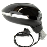Black LC9X Complete Full Door Wing Mirror Right Side for VW Passat B8