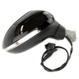 Black LC9X Complete Full Door Wing Mirror Right Side for VW Passat B8