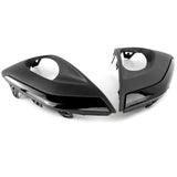 Front Bumper Fog Light Grilles Surrounds Left Right Side Pair Black for Peugeot 208 2015-2019