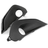 Front Bumper Fog Light Grilles Surrounds Left Right Side Pair Black for Peugeot 208 2015-2019