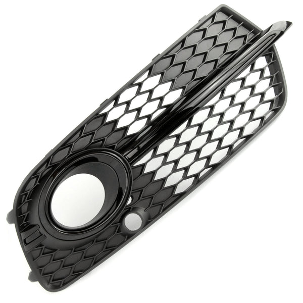 thumbnail image 2 of Gloss Black Honeycomb Fog Light Grille Covers For Audi SQ5 Q5 S-Line 2013-2017 (Pair, Left+Right) 2 of 4