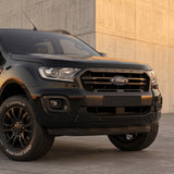 Ford Ranger Black Grille Smoked Badge Covers Front Rear Pair Gloss Emblem T6