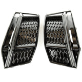 Audi S4 B9 2015-2019 All Gloss Black Front Bumper Grilles Left Right Pair Side A4