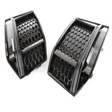 Audi S4 B9 2015-2019 All Gloss Black Front Bumper Grilles Left Right Pair Side A4