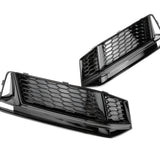 Audi S4 B9 2015-2019 All Gloss Black Front Bumper Grilles Left Right Pair Side A4