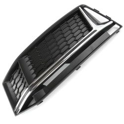 Audi S4 B9 2015-2019 Front Bumper Grille Silver Chrome Left Passenger Side A4