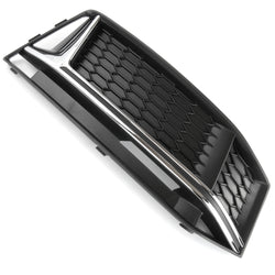 Audi S4 B9 2015-2019 Front Bumper Grille Silver Chrome Right Drivers Side A4
