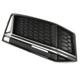 Audi S4 B9 2015-2019 Front Bumper Grille Silver Chrome Right Drivers Side A4